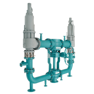 Cross-over combination for safety valves